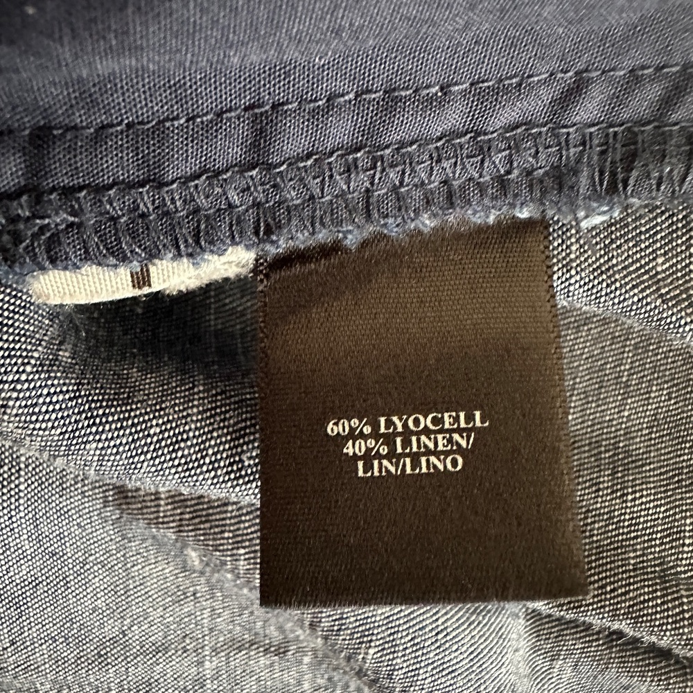 Ann Taylor Petite Chambray Drawstring Skirt - Picture 4 of 8